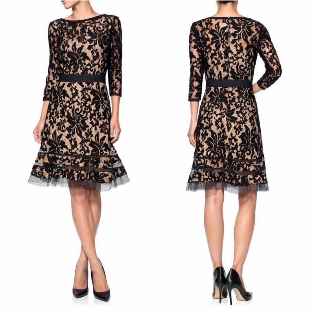 Tadashi Shoji NWT, Kennedy in a gorgeous dusty blue (black is a stock photo) - Picture 1 of 8